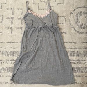 Motherhood maternity lace inset gown and robe set